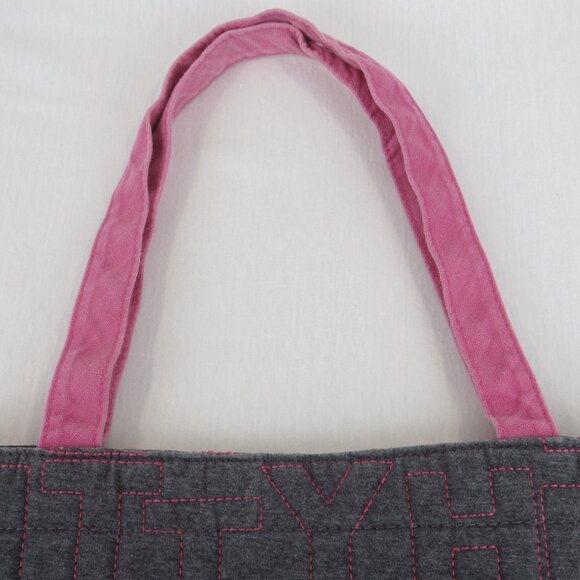 Hello Kitty Tote Bag Sanrio Grey Quilted Shoulder 2013 Purse - Picture 3 of 12